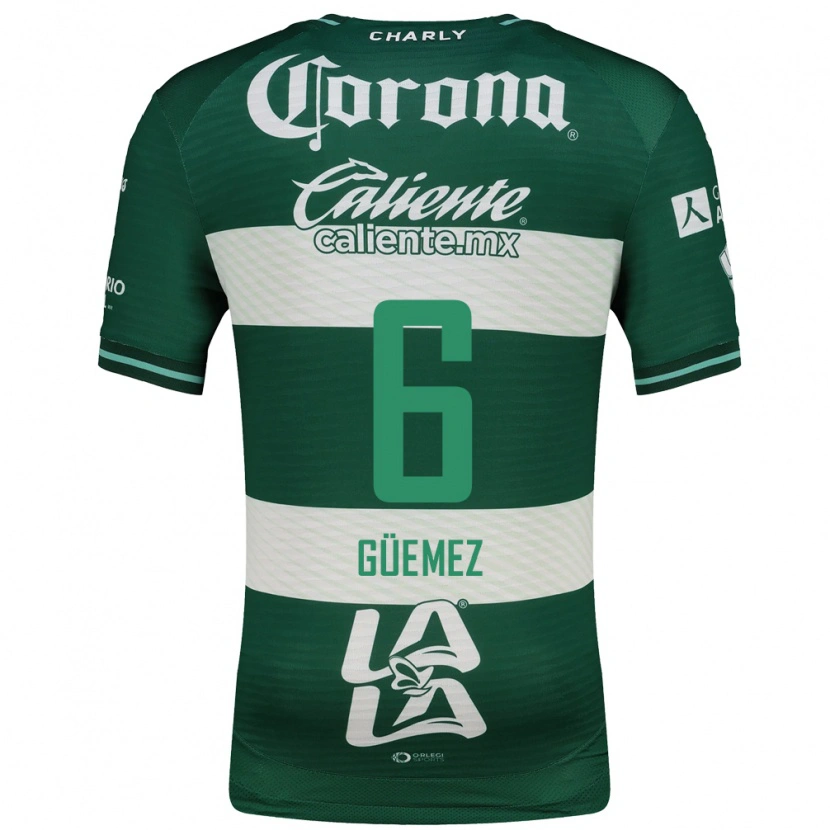 Danxen Kinderen Javier Güemez #6 Groen Wit Thuisshirt Thuistenue 2026/27 T-Shirt België
