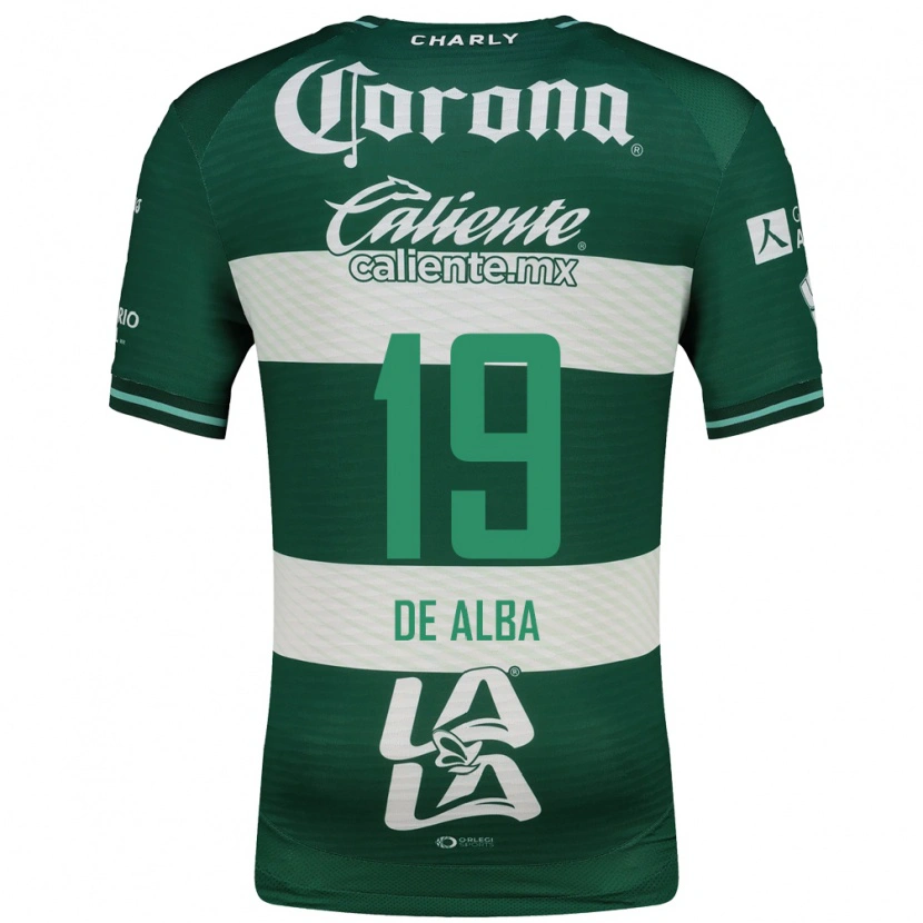 Danxen Kinderen Luisa De Alba #19 Groen Wit Thuisshirt Thuistenue 2026/27 T-Shirt België