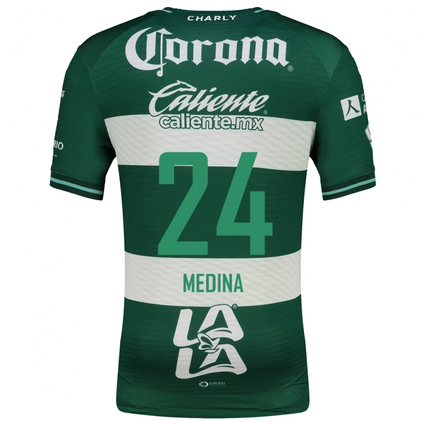 Danxen Kinderen Diego Medina #24 Groen Wit Thuisshirt Thuistenue 2026/27 T-Shirt België
