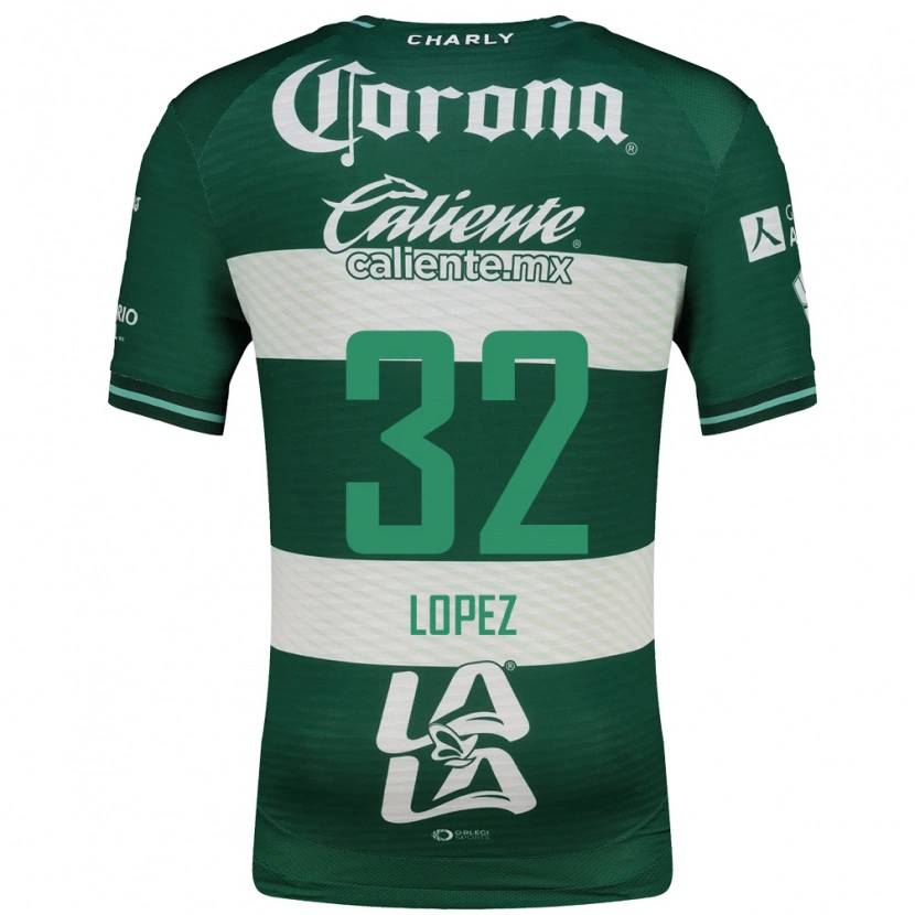 Danxen Kinderen Raúl López #32 Groen Wit Thuisshirt Thuistenue 2026/27 T-Shirt België