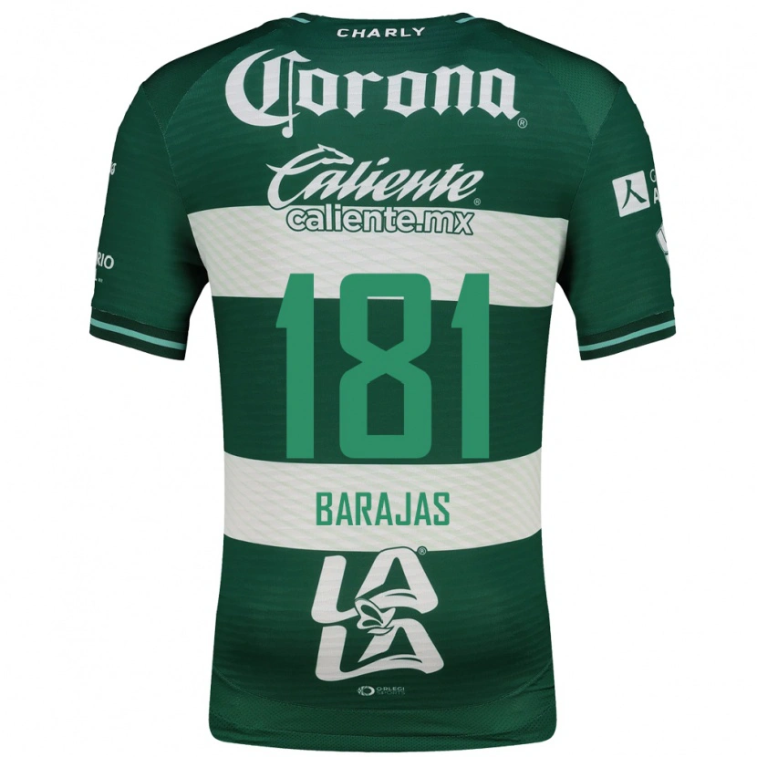 Danxen Kinderen Sergio Barajas #181 Groen Wit Thuisshirt Thuistenue 2026/27 T-Shirt België