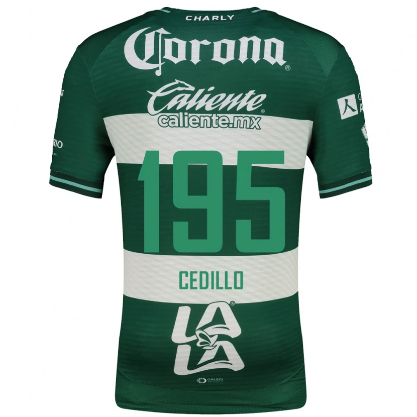 Danxen Kinderen Nelson Cedillo #195 Groen Wit Thuisshirt Thuistenue 2026/27 T-Shirt België