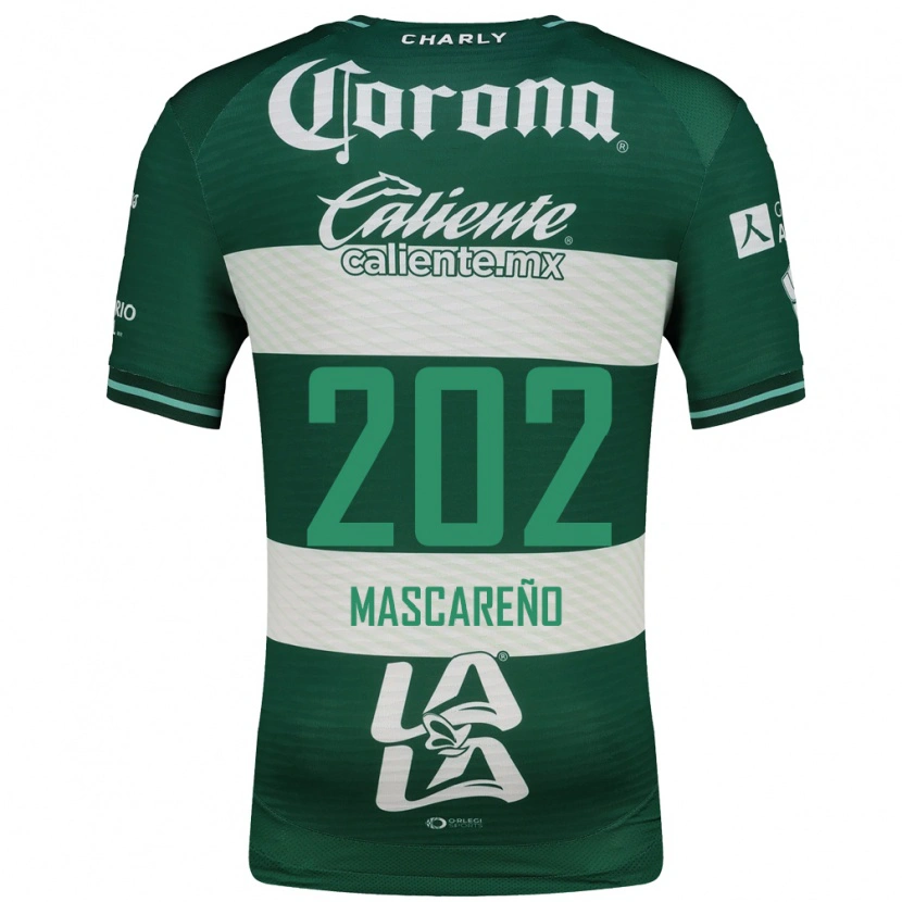Danxen Kinderen Luis Mascareño #202 Groen Wit Thuisshirt Thuistenue 2026/27 T-Shirt België