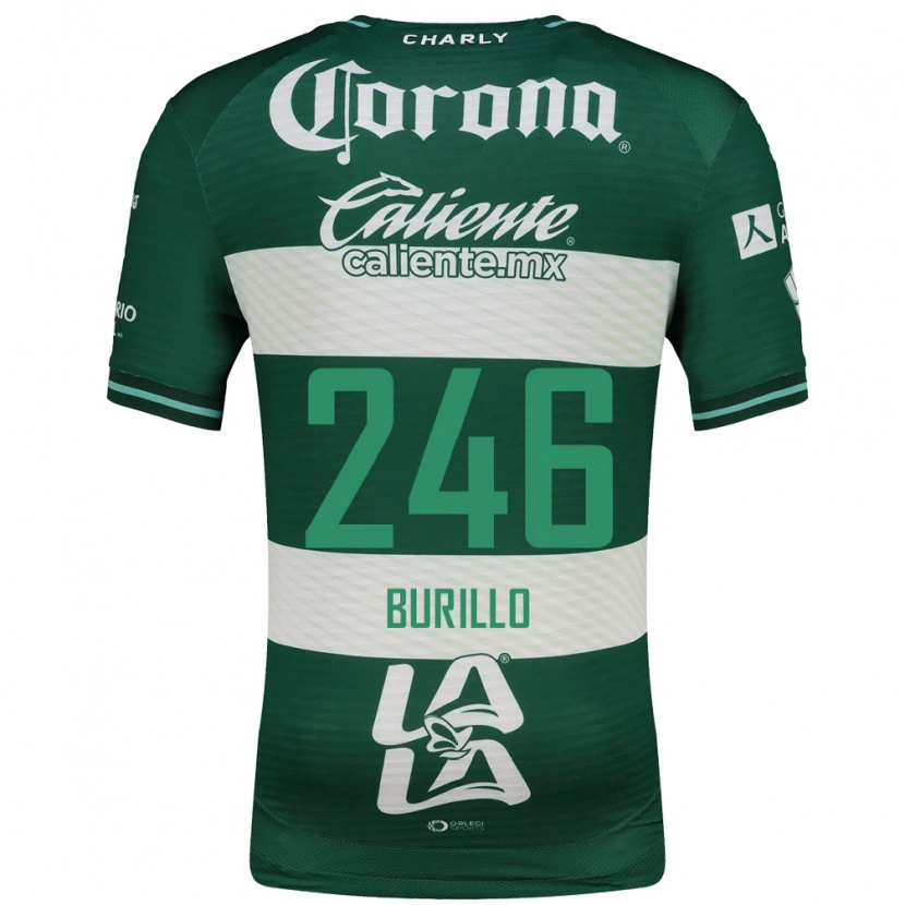 Danxen Kinderen Juan Burillo #246 Groen Wit Thuisshirt Thuistenue 2026/27 T-Shirt België