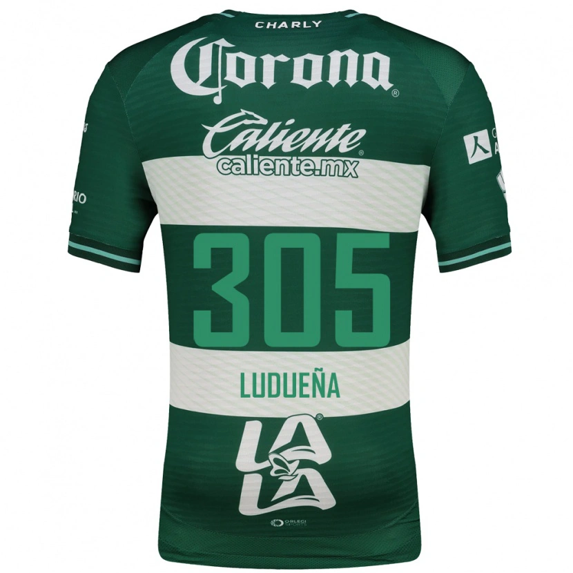 Danxen Kinderen Daniel Ludueña #305 Groen Wit Thuisshirt Thuistenue 2026/27 T-Shirt België