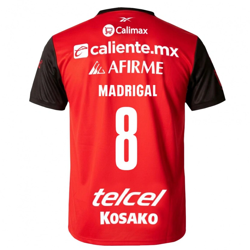 Danxen Kinderen Fernando Madrigal #8 Zwart Rood Thuisshirt Thuistenue 2026/27 T-Shirt België