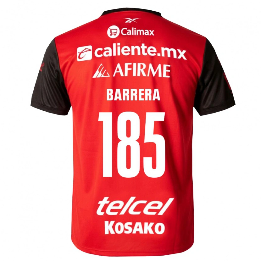 Danxen Kinderen Geonathan Barrera #185 Zwart Rood Thuisshirt Thuistenue 2026/27 T-Shirt België