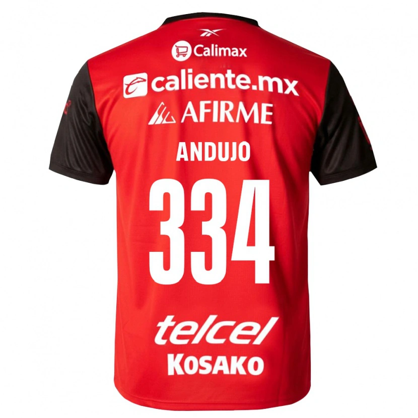 Danxen Kinderen Favio Andujo #334 Zwart Rood Thuisshirt Thuistenue 2026/27 T-Shirt België