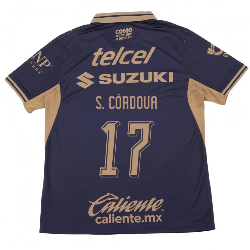 Danxen Kinderen Sebastián Córdova #17 Paars Bruin Thuisshirt Thuistenue 2026/27 T-Shirt België