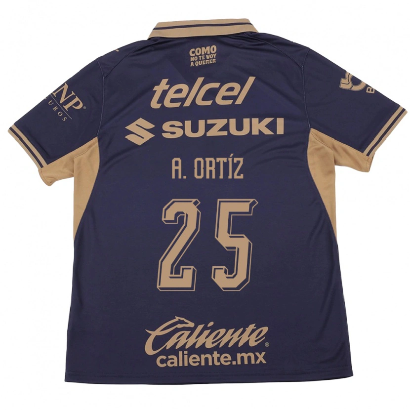 Danxen Kinderen Arturo Ortiz #25 Paars Bruin Thuisshirt Thuistenue 2026/27 T-Shirt België