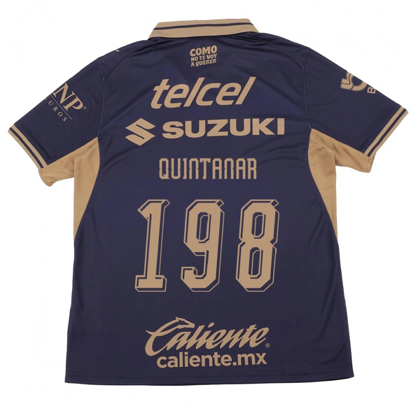 Danxen Kinderen Edgar Quintanar #198 Paars Bruin Thuisshirt Thuistenue 2026/27 T-Shirt België