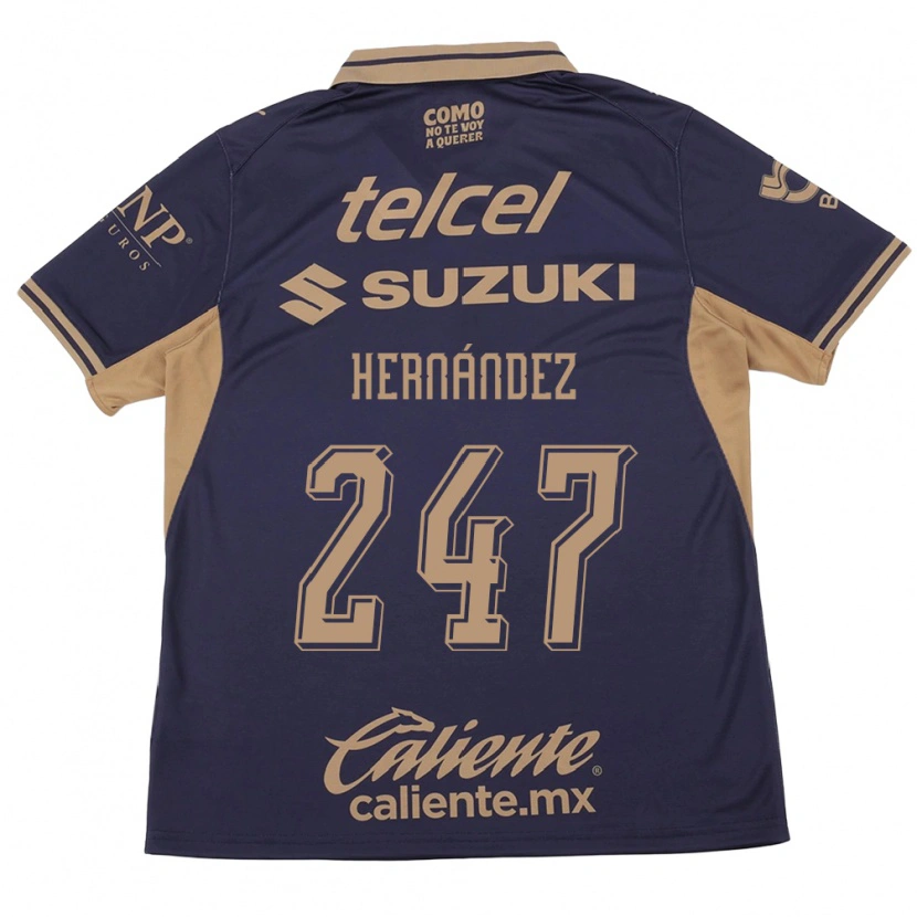 Danxen Kinderen Oswaldo Hernández #247 Paars Bruin Thuisshirt Thuistenue 2026/27 T-Shirt België