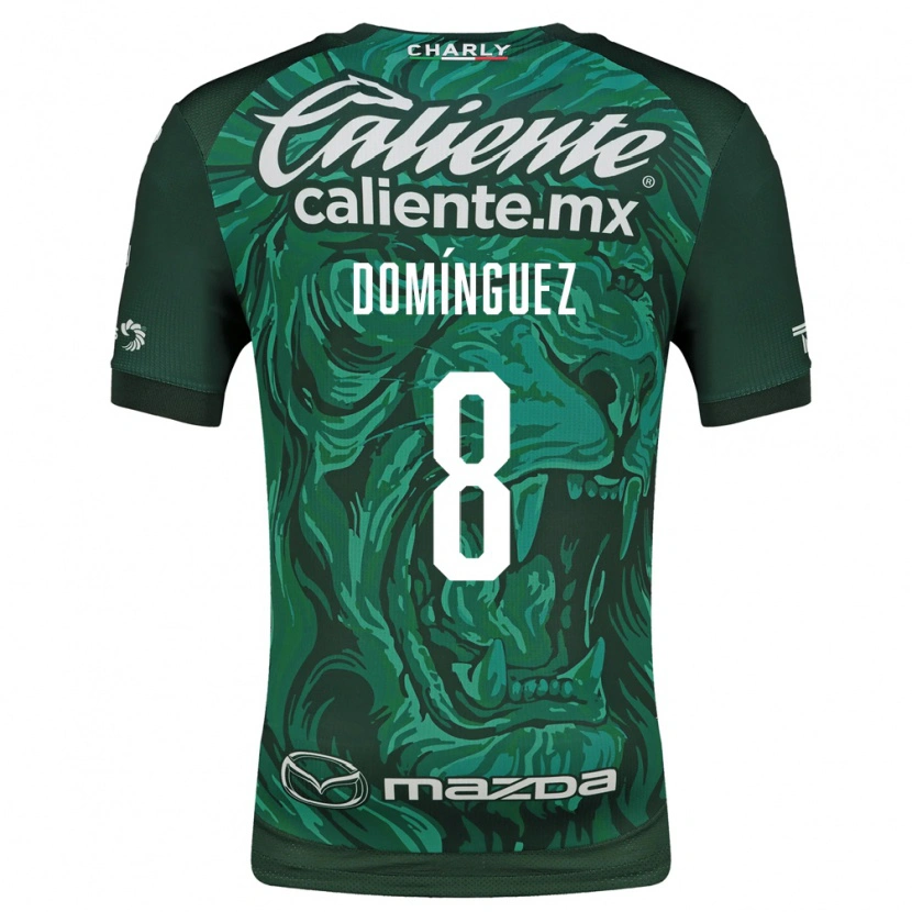 Danxen Kinderen Juan Domínguez #8 Groen Zwart Thuisshirt Thuistenue 2026/27 T-Shirt België