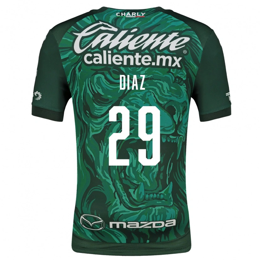 Danxen Kinderen Kenia Díaz #29 Groen Zwart Thuisshirt Thuistenue 2026/27 T-Shirt België
