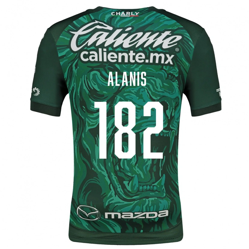 Danxen Kinderen Alejandro Alanís #182 Groen Zwart Thuisshirt Thuistenue 2026/27 T-Shirt België