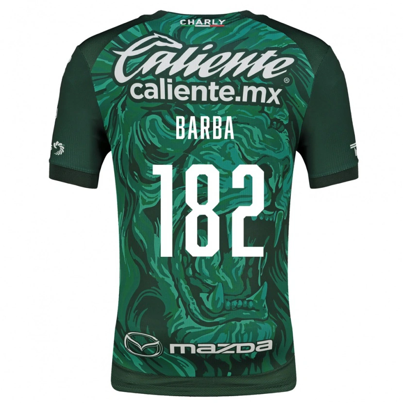Danxen Kinderen Austin Barba #182 Groen Zwart Thuisshirt Thuistenue 2026/27 T-Shirt België