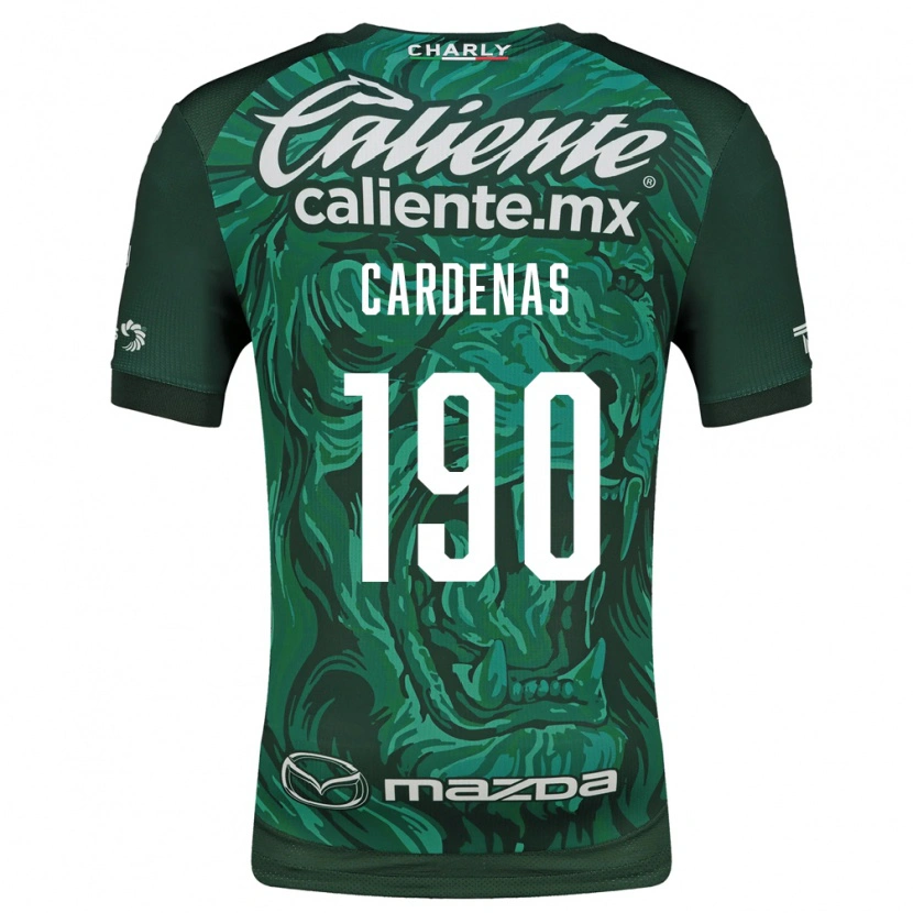 Danxen Kinderen Emilio Cárdenas #190 Groen Zwart Thuisshirt Thuistenue 2026/27 T-Shirt België