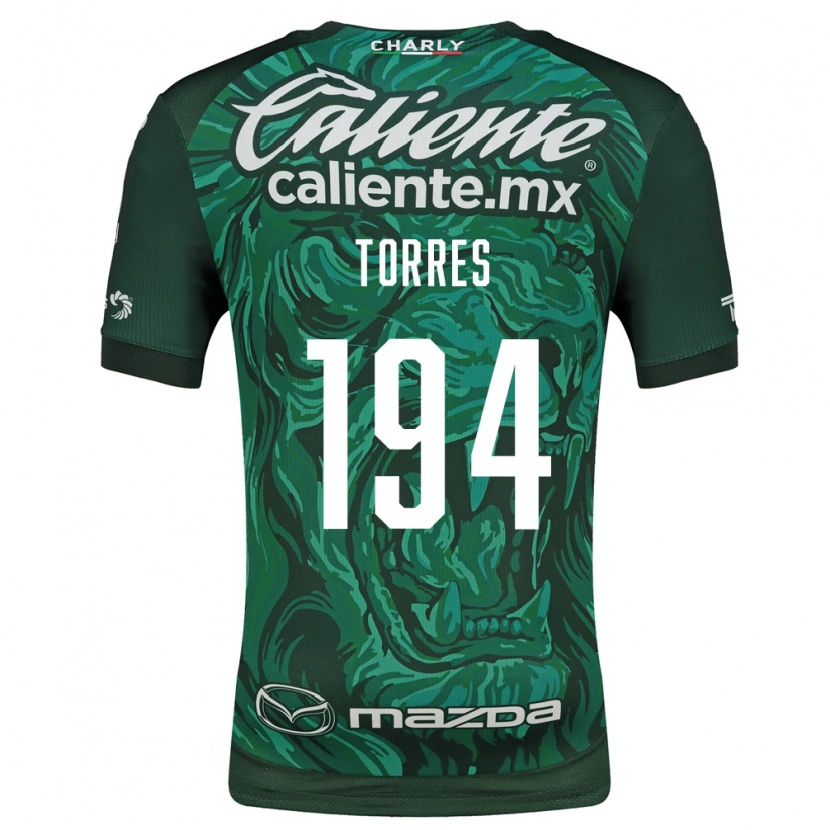 Danxen Kinderen Erick Torres #194 Groen Zwart Thuisshirt Thuistenue 2026/27 T-Shirt België