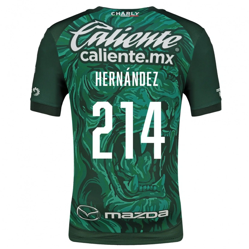 Danxen Kinderen Iván Hernández #214 Groen Zwart Thuisshirt Thuistenue 2026/27 T-Shirt België