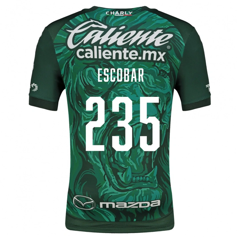 Danxen Kinderen Erik Escobar #235 Groen Zwart Thuisshirt Thuistenue 2026/27 T-Shirt België