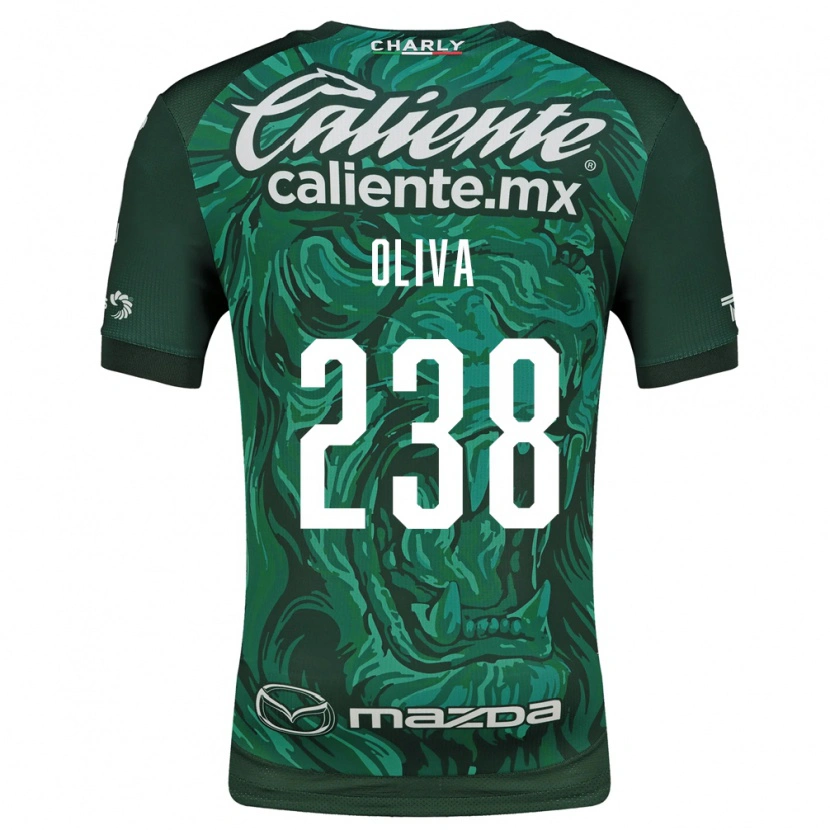 Danxen Kinderen Emiliano Oliva #238 Groen Zwart Thuisshirt Thuistenue 2026/27 T-Shirt België
