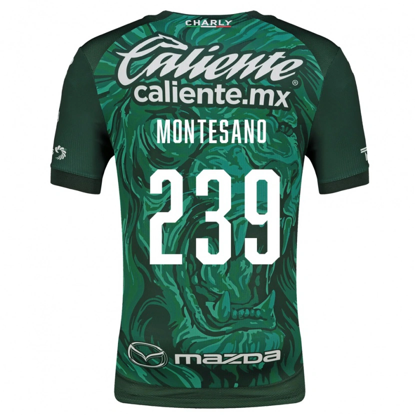 Danxen Kinderen Jesús Montesano #239 Groen Zwart Thuisshirt Thuistenue 2026/27 T-Shirt België