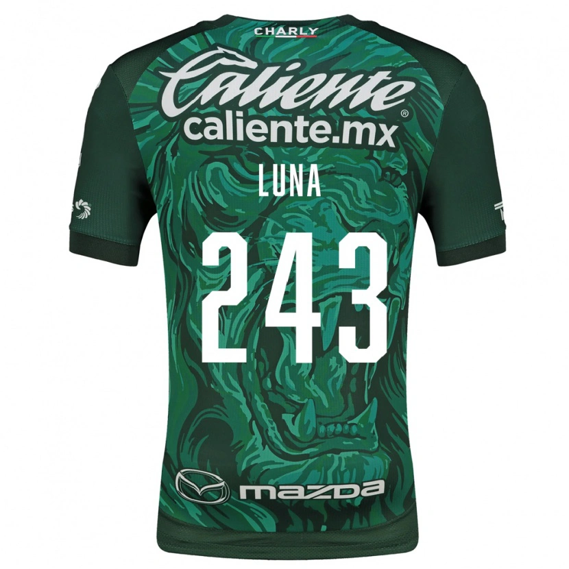Danxen Kinderen Sergio Luna #243 Groen Zwart Thuisshirt Thuistenue 2026/27 T-Shirt België