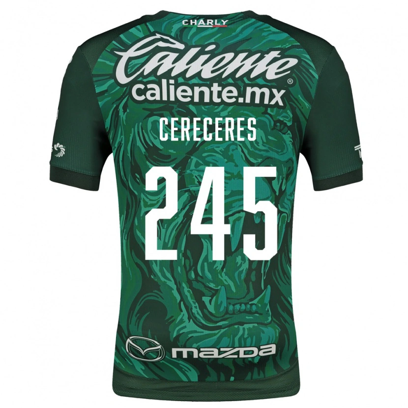 Danxen Kinderen Thomas Cereceres #245 Groen Zwart Thuisshirt Thuistenue 2026/27 T-Shirt België