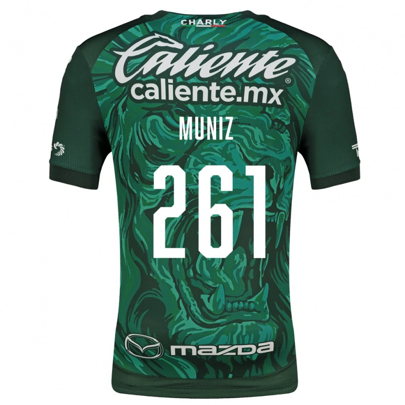 Danxen Kinderen César Muñiz #261 Groen Zwart Thuisshirt Thuistenue 2026/27 T-Shirt België