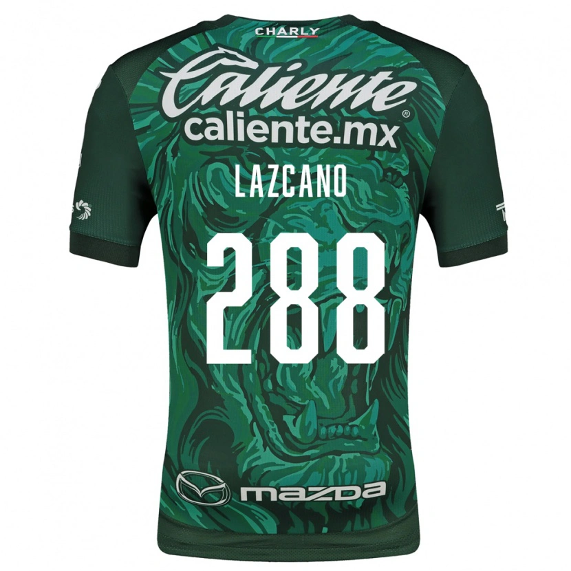 Danxen Kinderen Evan Lazcano #288 Groen Zwart Thuisshirt Thuistenue 2026/27 T-Shirt België