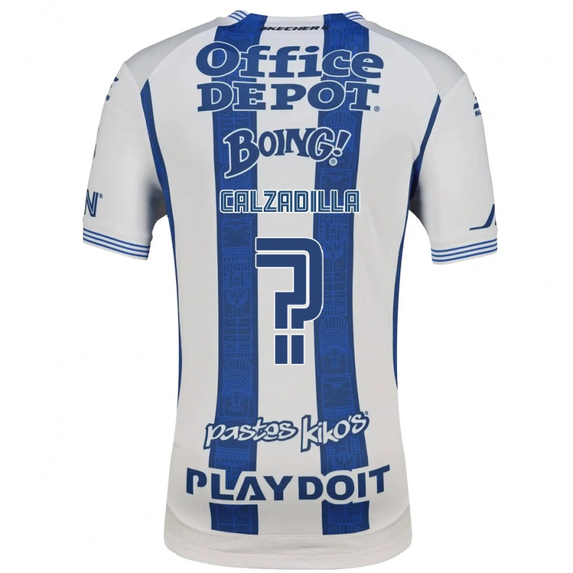 Danxen Kinderen Luis Calzadilla #0 Wit Marineblauw Thuisshirt Thuistenue 2026/27 T-Shirt België