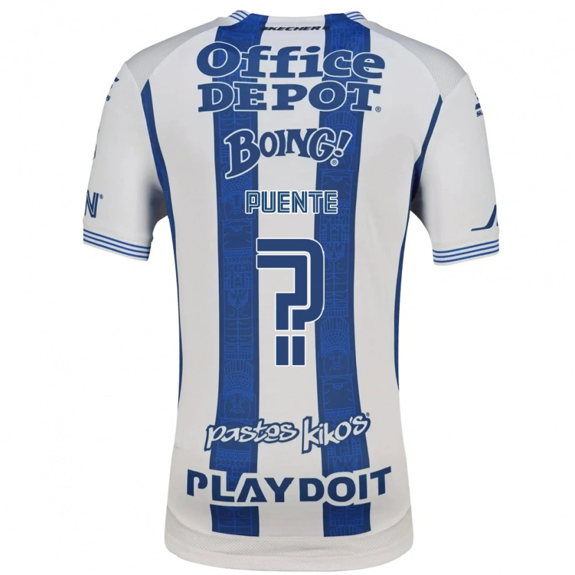 Danxen Kinderen Luis Puente #0 Wit Marineblauw Thuisshirt Thuistenue 2026/27 T-Shirt België