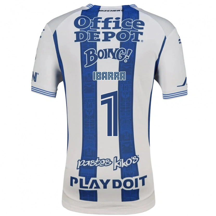 Danxen Kinderen Fabiola Ibarra #1 Wit Marineblauw Thuisshirt Thuistenue 2026/27 T-Shirt België