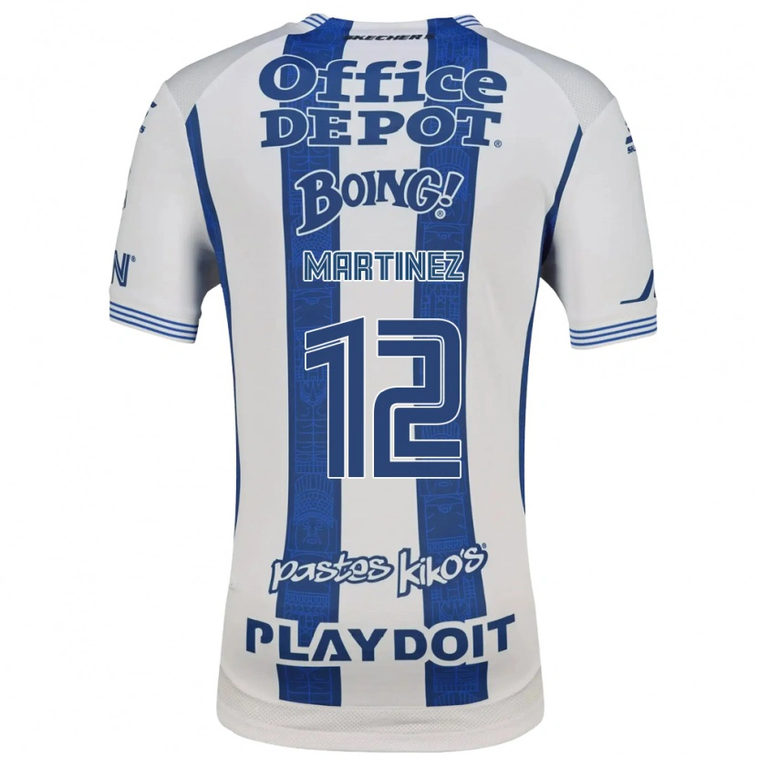 Danxen Kinderen Sofía Martínez #12 Wit Marineblauw Thuisshirt Thuistenue 2026/27 T-Shirt België