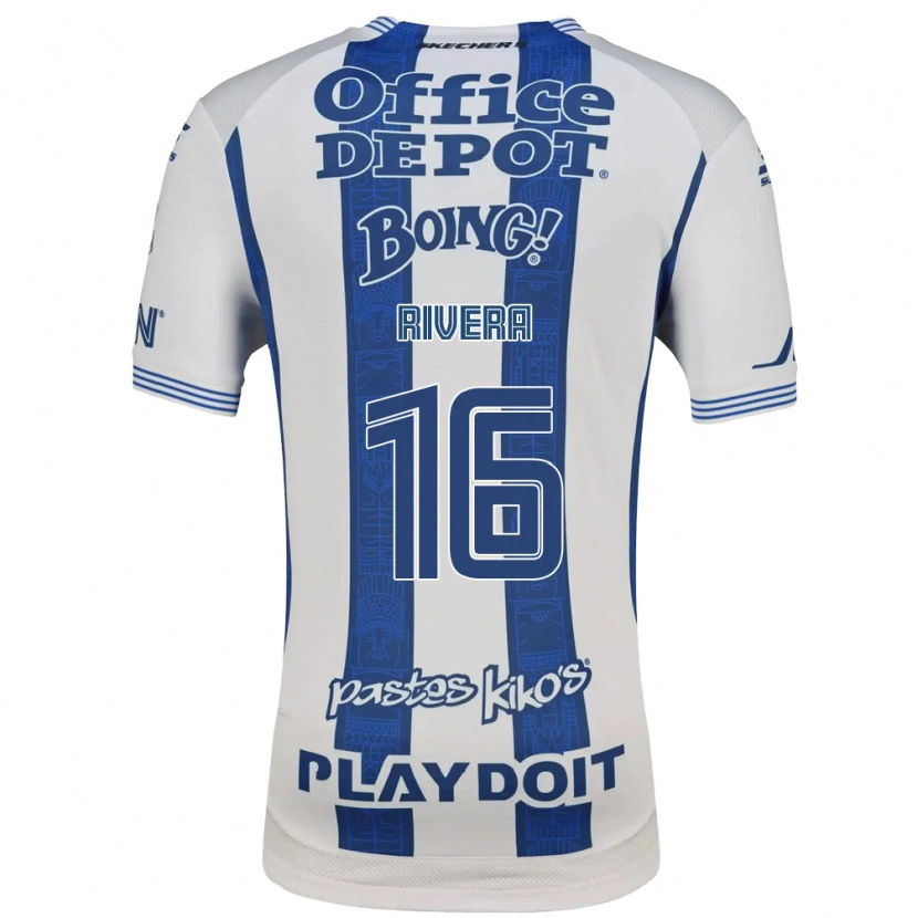 Danxen Kinderen Christian Rivera #16 Wit Marineblauw Thuisshirt Thuistenue 2026/27 T-Shirt België