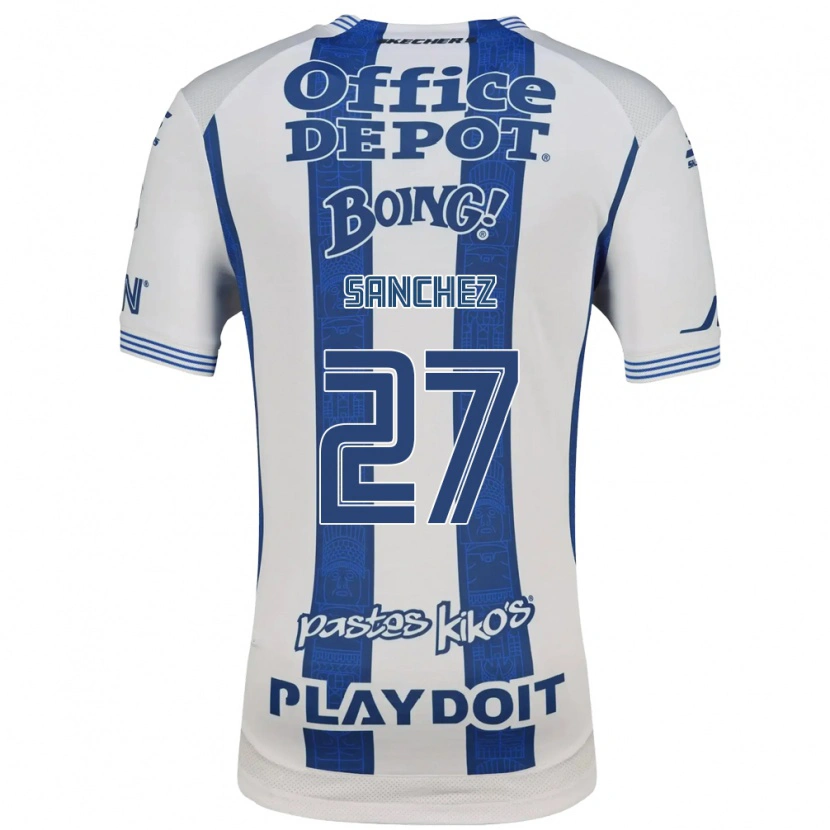 Danxen Kinderen Ella Sanchez #27 Wit Marineblauw Thuisshirt Thuistenue 2026/27 T-Shirt België