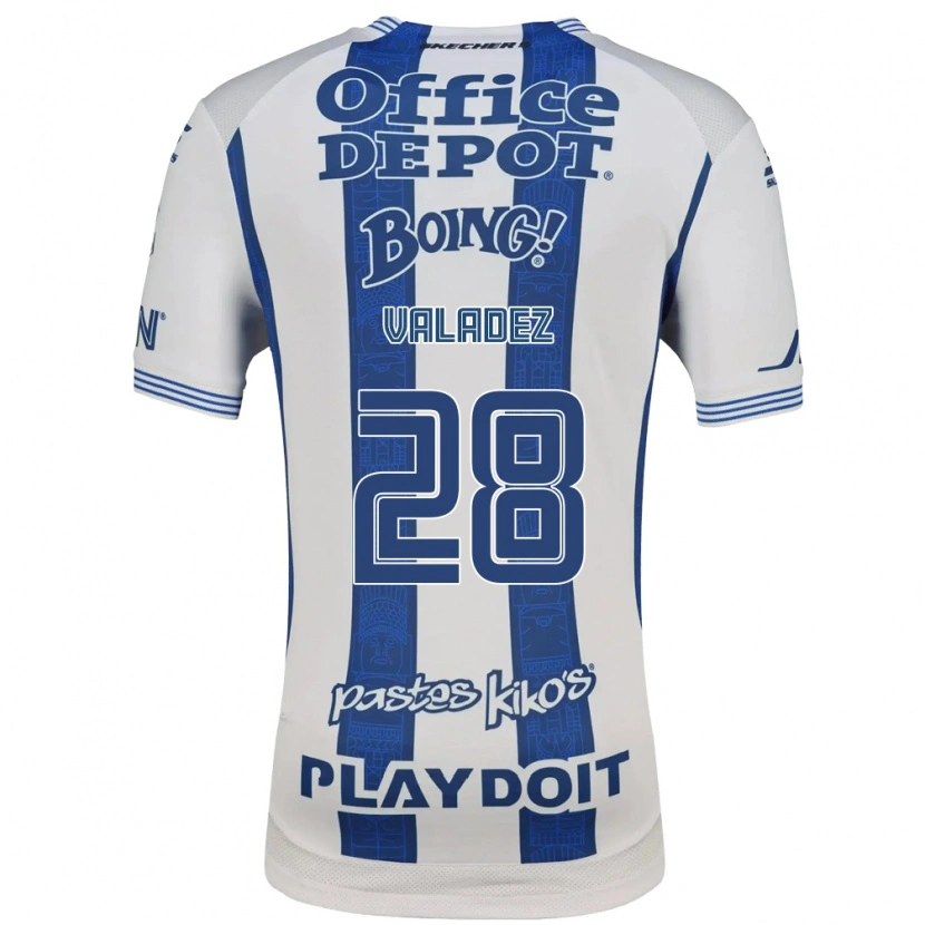Danxen Kinderen Julia Valadez #28 Wit Marineblauw Thuisshirt Thuistenue 2026/27 T-Shirt België