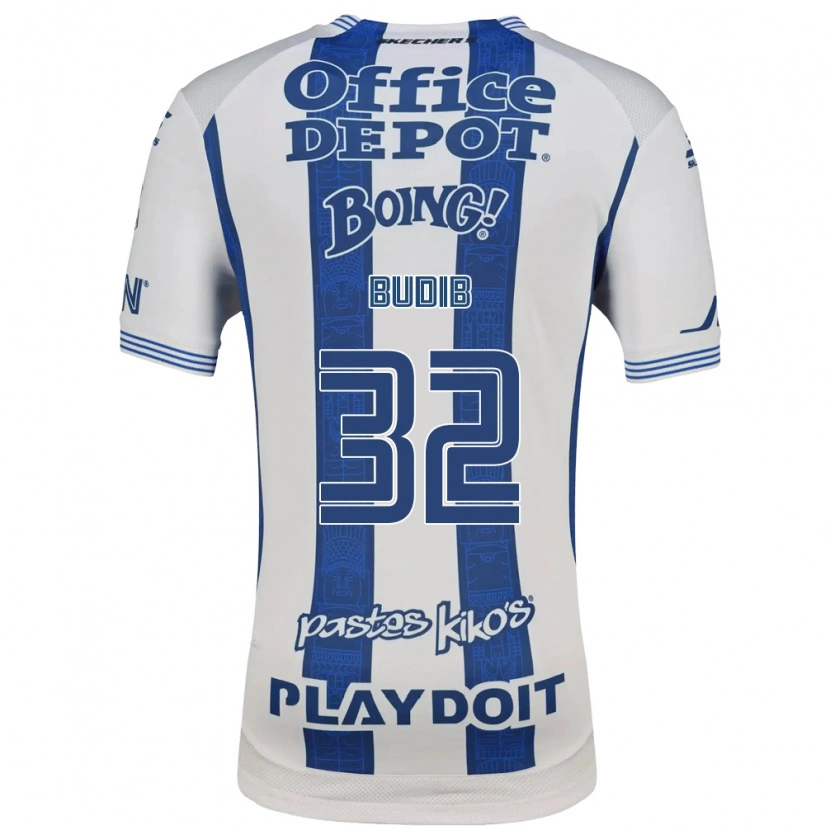 Danxen Kinderen Pedro Budib #32 Wit Marineblauw Thuisshirt Thuistenue 2026/27 T-Shirt België