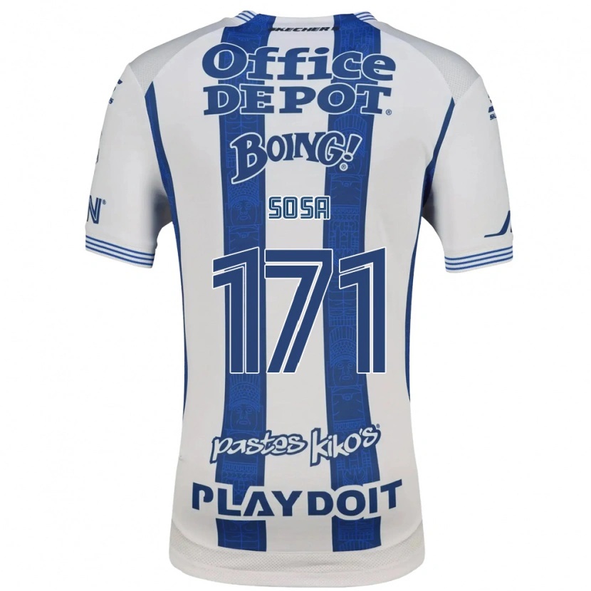 Danxen Kinderen Sebastián Sosa #171 Wit Marineblauw Thuisshirt Thuistenue 2026/27 T-Shirt België