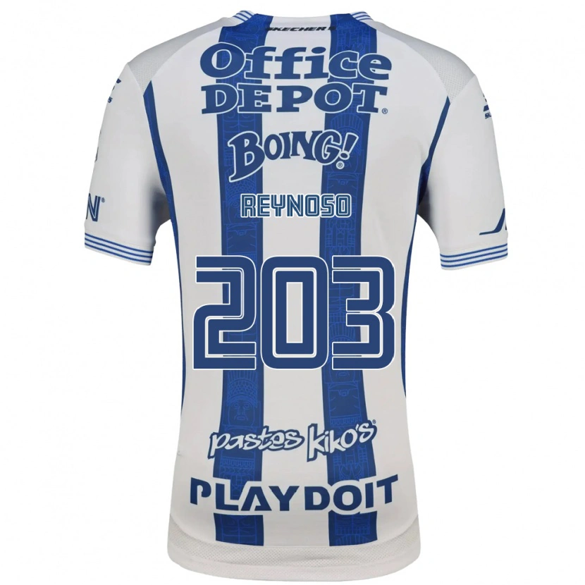Danxen Kinderen Braulio Reynoso #203 Wit Marineblauw Thuisshirt Thuistenue 2026/27 T-Shirt België