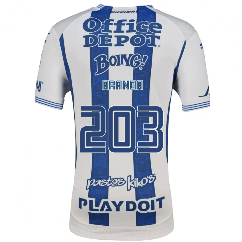 Danxen Kinderen Juan Aranda #203 Wit Marineblauw Thuisshirt Thuistenue 2026/27 T-Shirt België