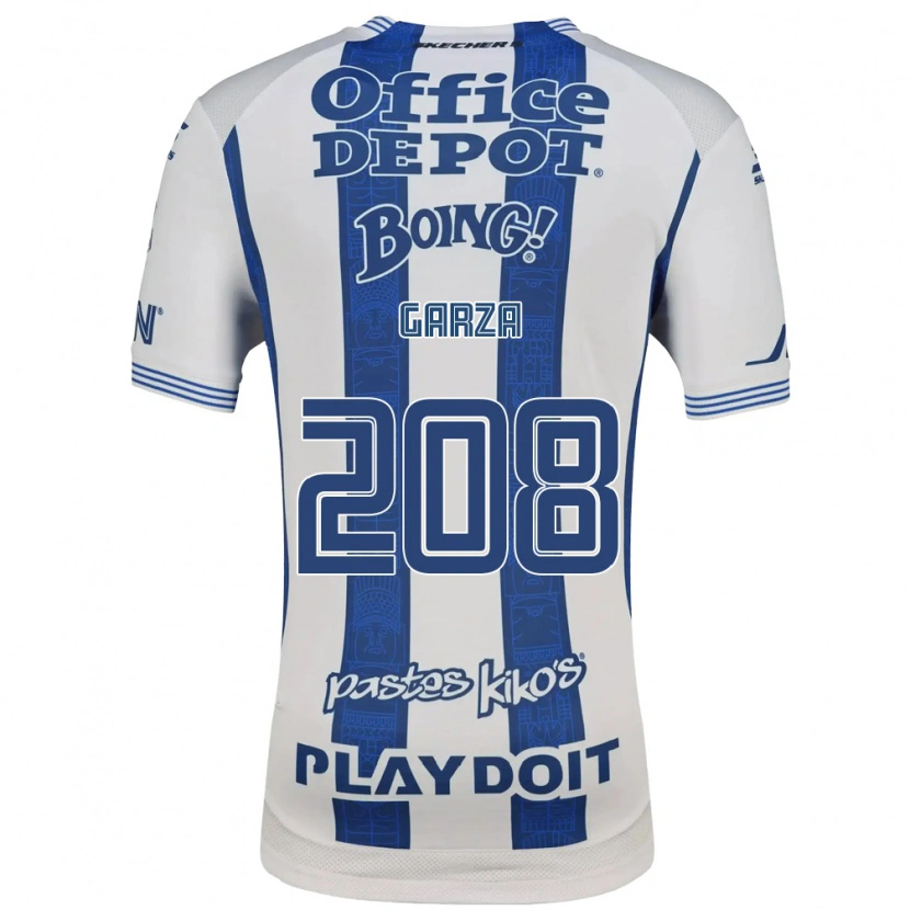 Danxen Kinderen Ricardo Garza #208 Wit Marineblauw Thuisshirt Thuistenue 2026/27 T-Shirt België