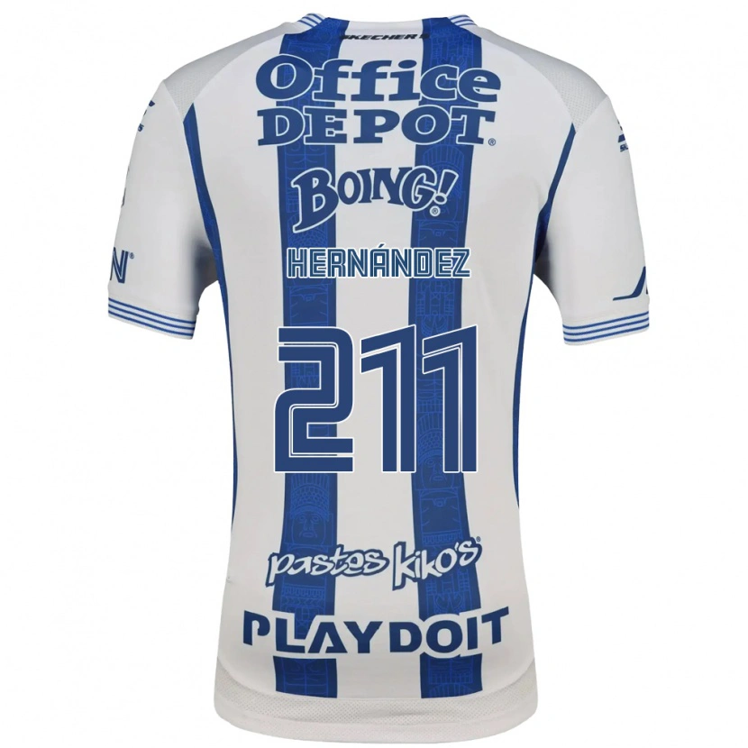 Danxen Kinderen Cristóbal Hernández #211 Wit Marineblauw Thuisshirt Thuistenue 2026/27 T-Shirt België