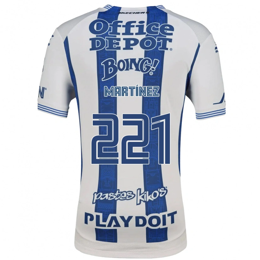 Danxen Kinderen Ulises Martínez #221 Wit Marineblauw Thuisshirt Thuistenue 2026/27 T-Shirt België