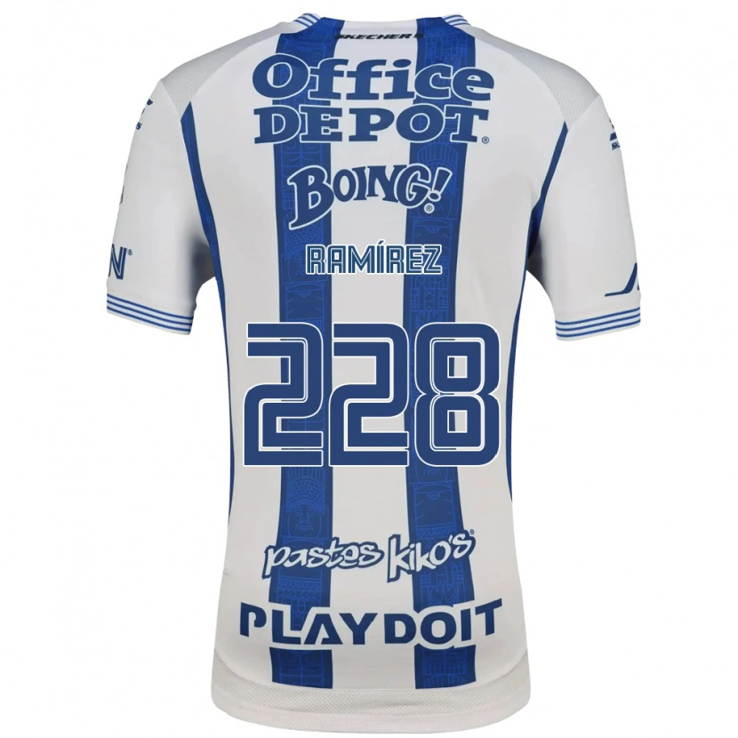 Danxen Kinderen Edrick Ramírez #228 Wit Marineblauw Thuisshirt Thuistenue 2026/27 T-Shirt België