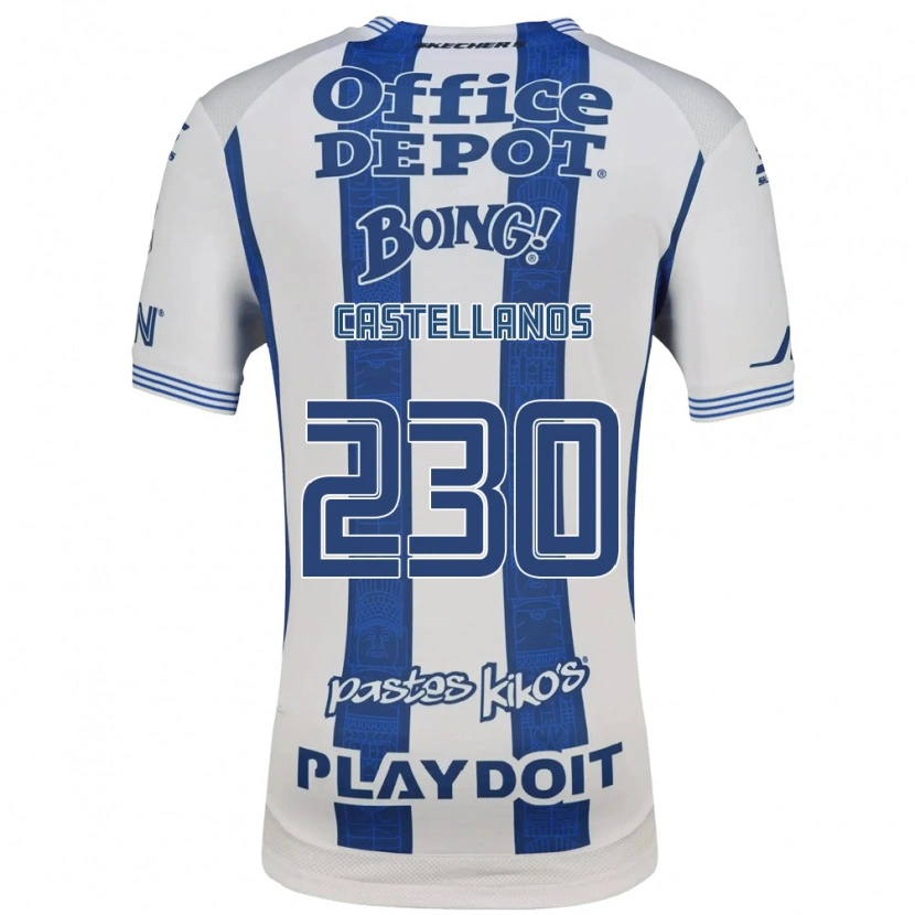 Danxen Kinderen Edson Castellanos #230 Wit Marineblauw Thuisshirt Thuistenue 2026/27 T-Shirt België