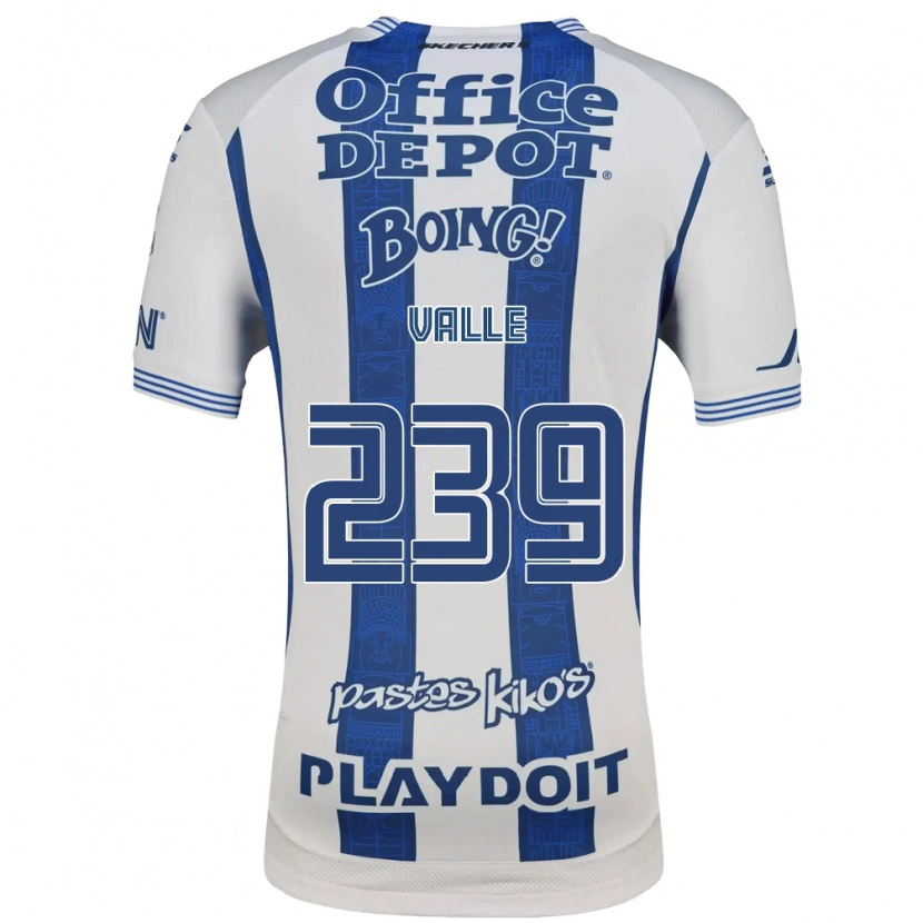 Danxen Kinderen Cristhian Valle #239 Wit Marineblauw Thuisshirt Thuistenue 2026/27 T-Shirt België