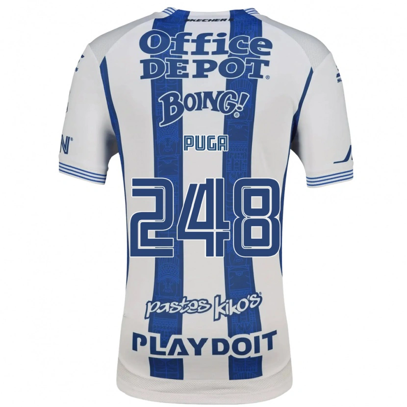 Danxen Kinderen Luis Puga #248 Wit Marineblauw Thuisshirt Thuistenue 2026/27 T-Shirt België
