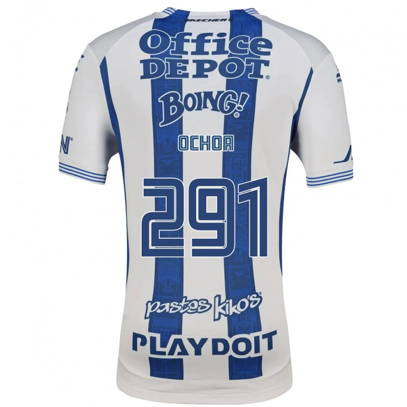 Danxen Kinderen Matteo Ochoa #291 Wit Marineblauw Thuisshirt Thuistenue 2026/27 T-Shirt België