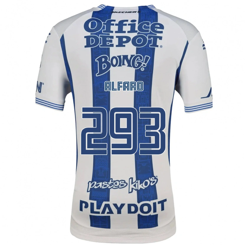 Danxen Kinderen Cristóbal Alfaro #293 Wit Marineblauw Thuisshirt Thuistenue 2026/27 T-Shirt België